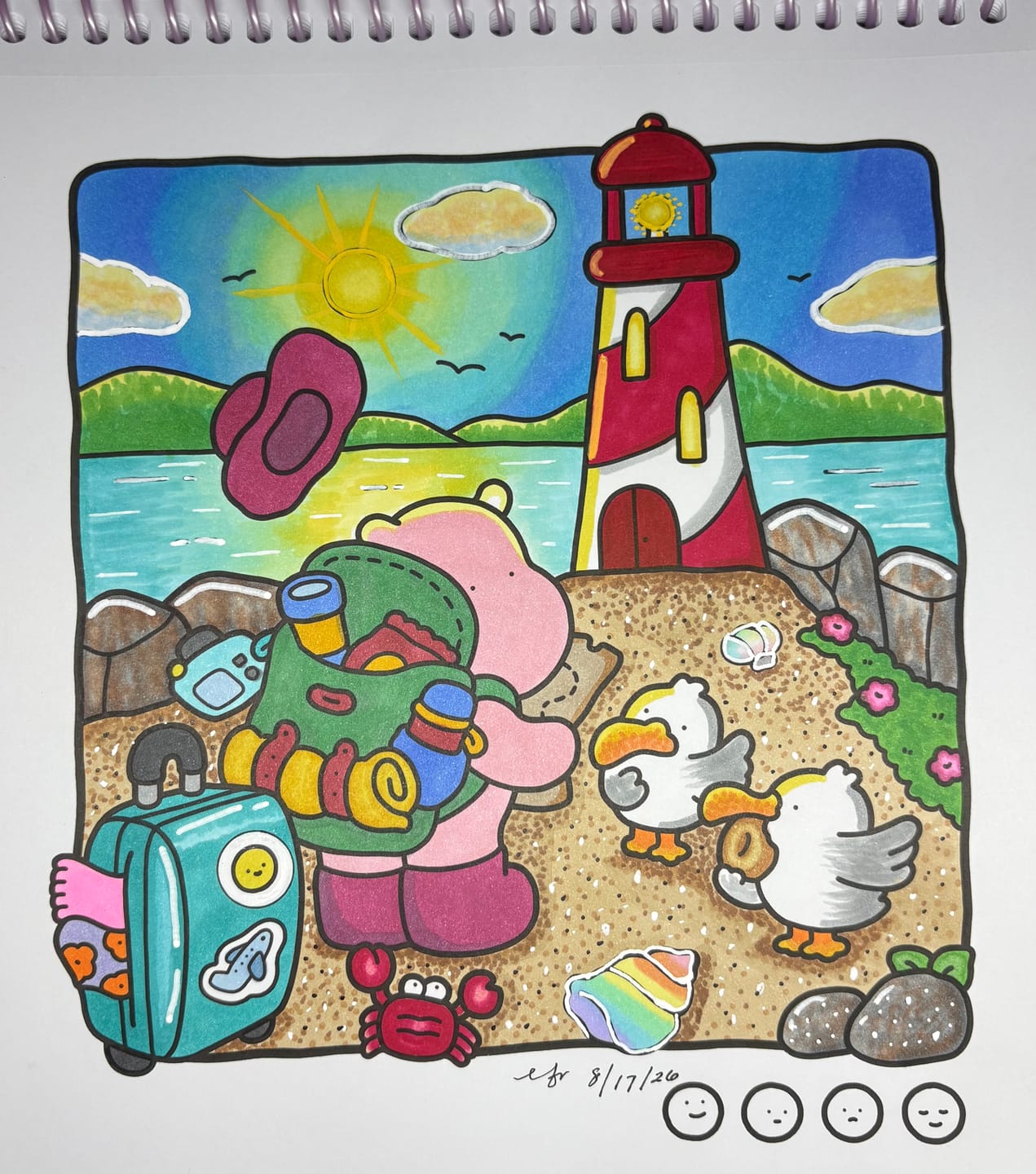 Customer photo review of Ohuhu Honolulu B R090 / YR56 Individual Marker, Brush & Fine