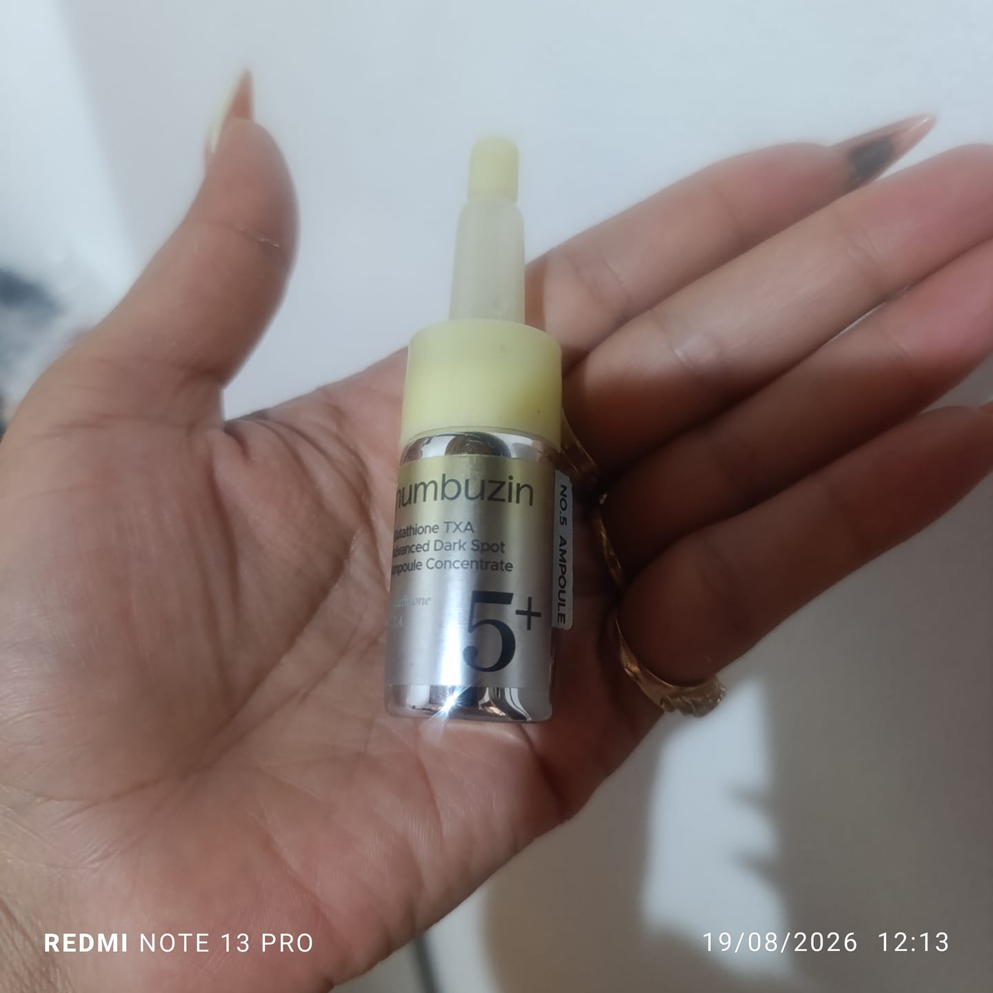 Customer photo review of Glutathione TXA Advanced Dark Spot Ampoule Concentrate