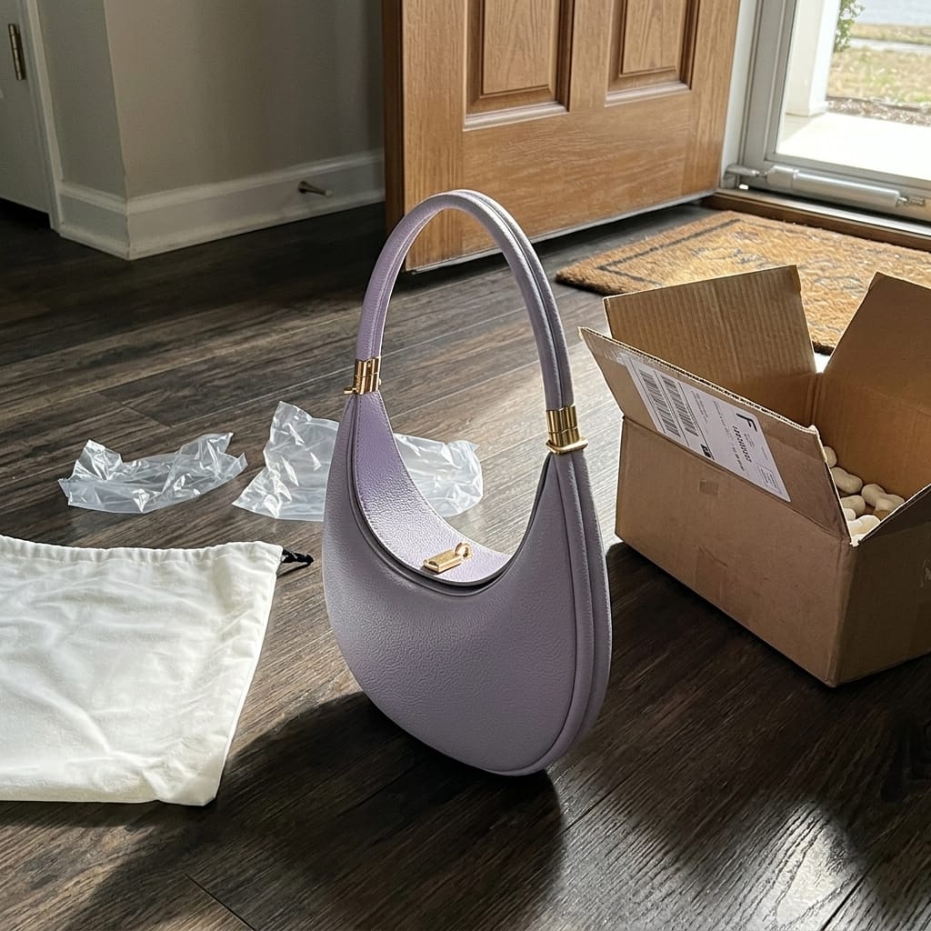 Customer photo review of Celeste - Chic Crescent Bag