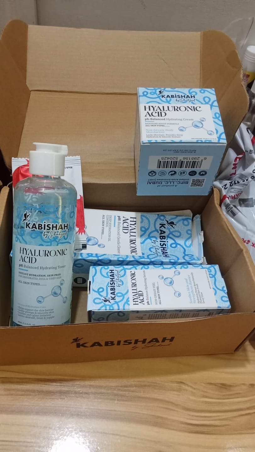 Customer photo review of Hyaluronic Glass Skin Kit