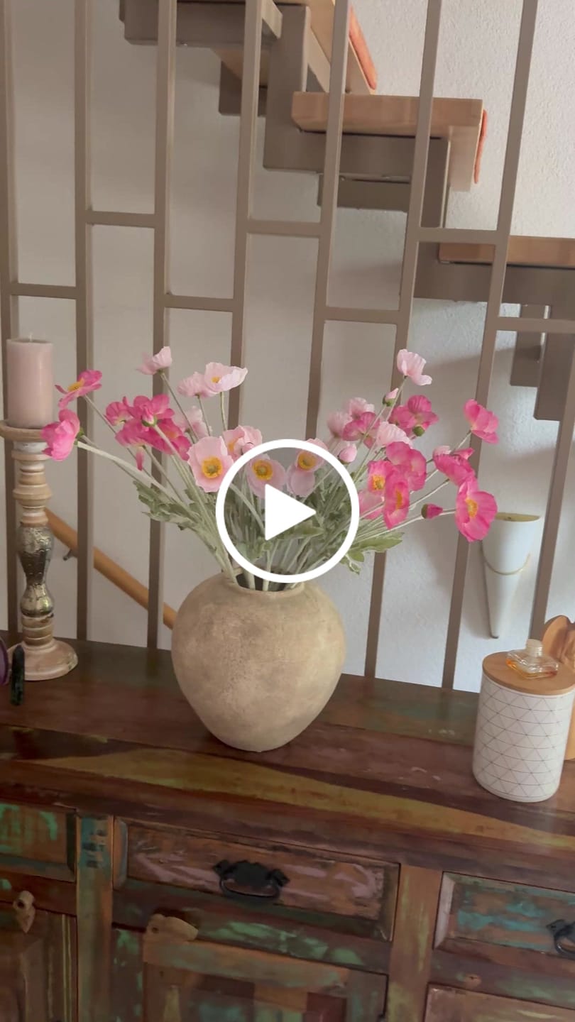 Customer video review of Zijden Klaprozen - Roze Mix