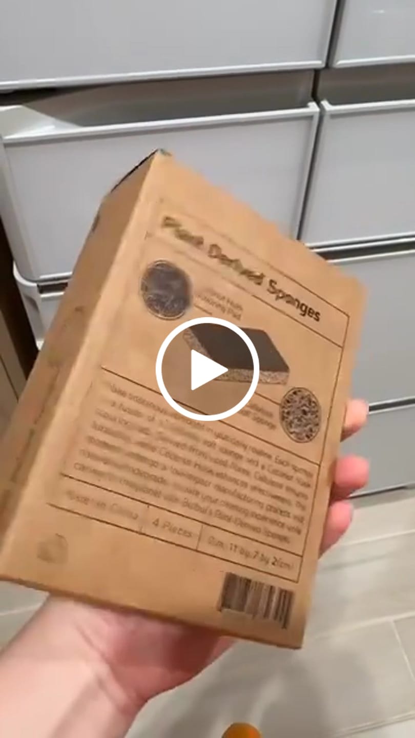 Customer video review of Plant Derived Sponges