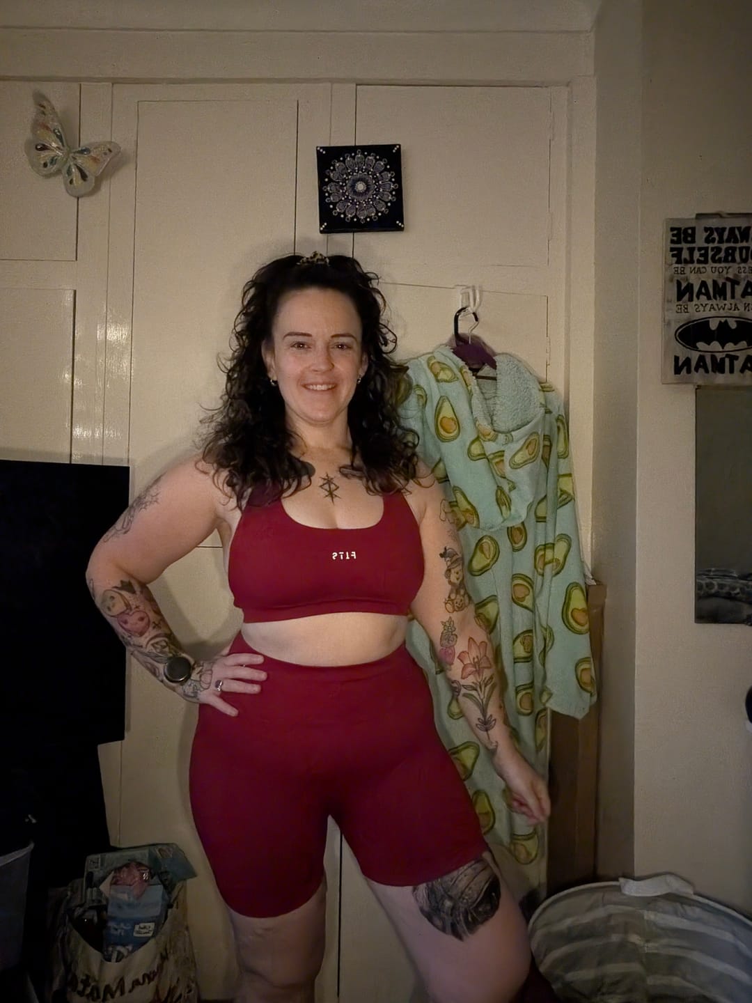 Customer photo review of Red elevate 2.0 shorts