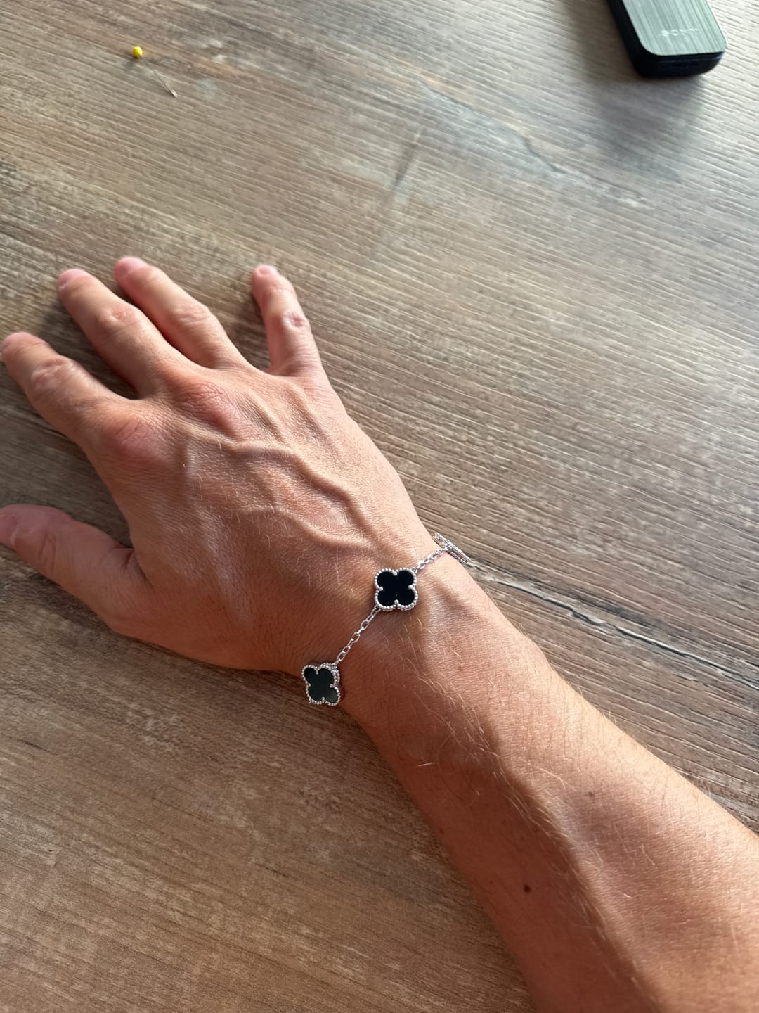 Customer photo review of Bracciale Quadrifoglio con Onice Nero