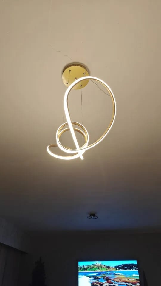 Customer photo review of Modern Kitchen Island Pendant Light LED Linear Bar Dining Remote Dimmable Adjustable Hanging Lamp
