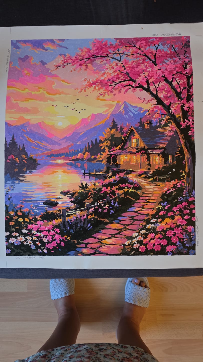 Customer photo review of Malen nach Zahlen - Abendzauber am See