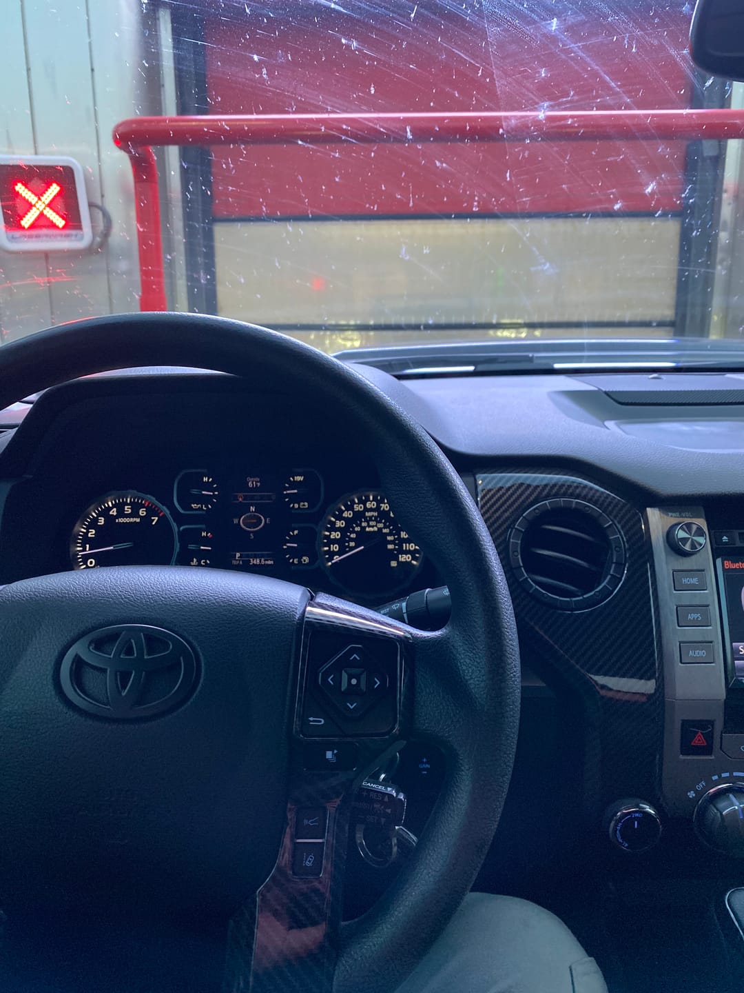 Customer photo review of Steering Wheel Emblem Overlay
