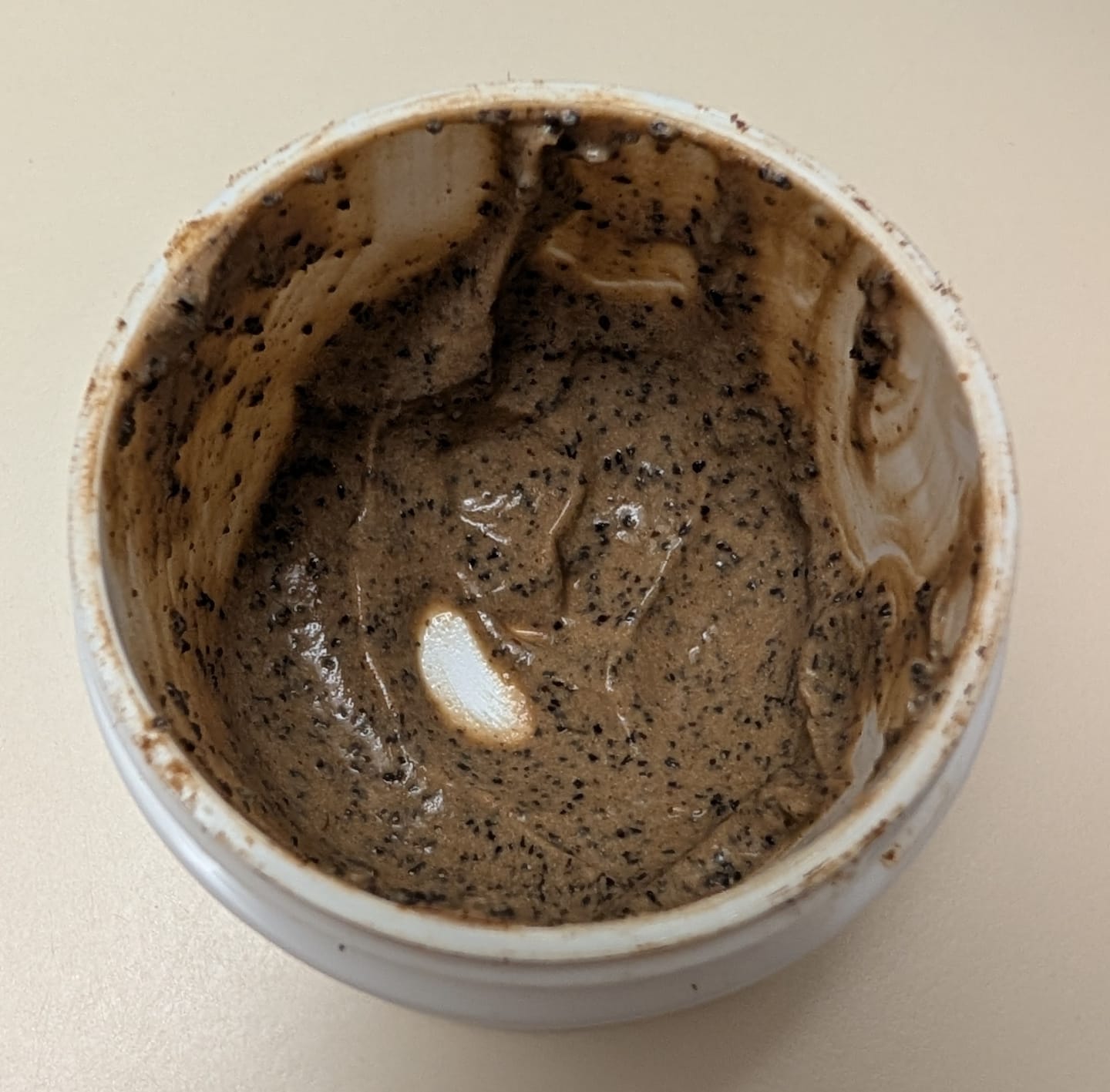 Customer photo review of Coffee Bean Face Scrub