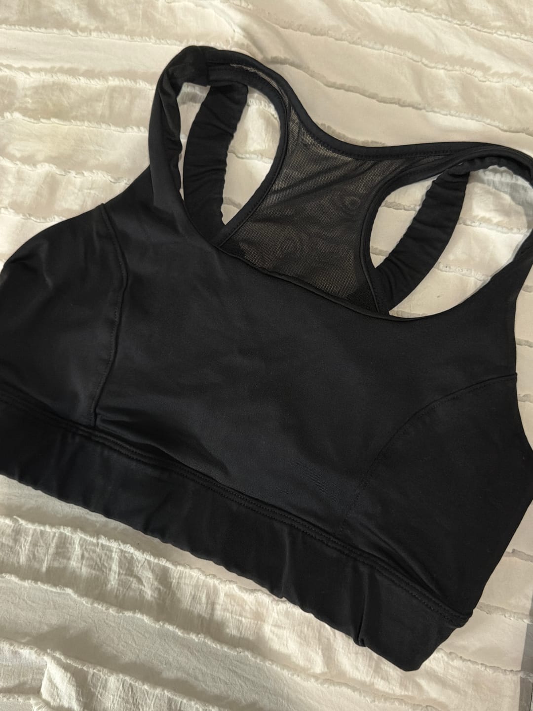 Customer photo review of Top con malla cruzada