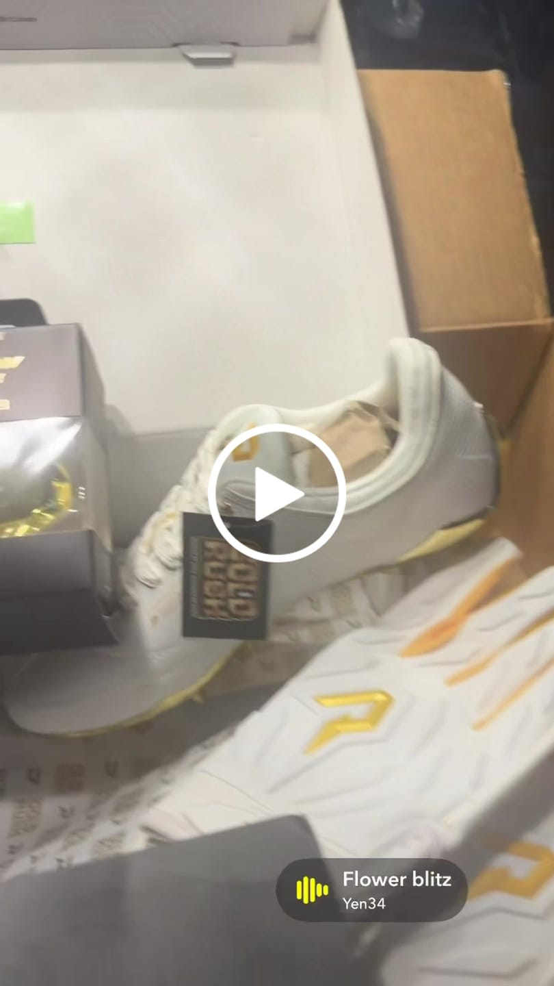 Customer video review of Phenom Elite Quantum Carbon Football Cleats – Gold Rush (White & Gold)