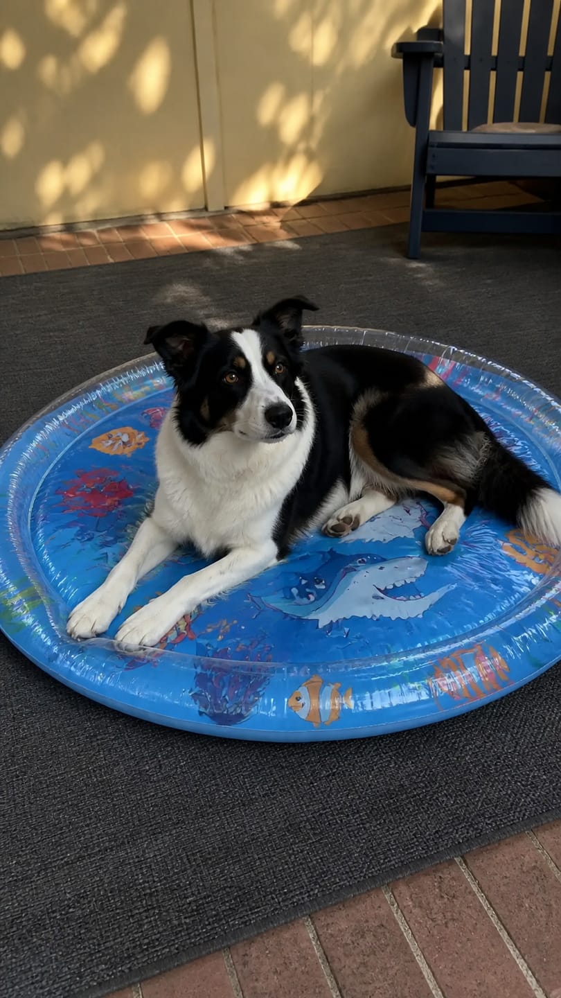 Customer photo review of Upgraded Nail-Resistant Cooling Water Bed