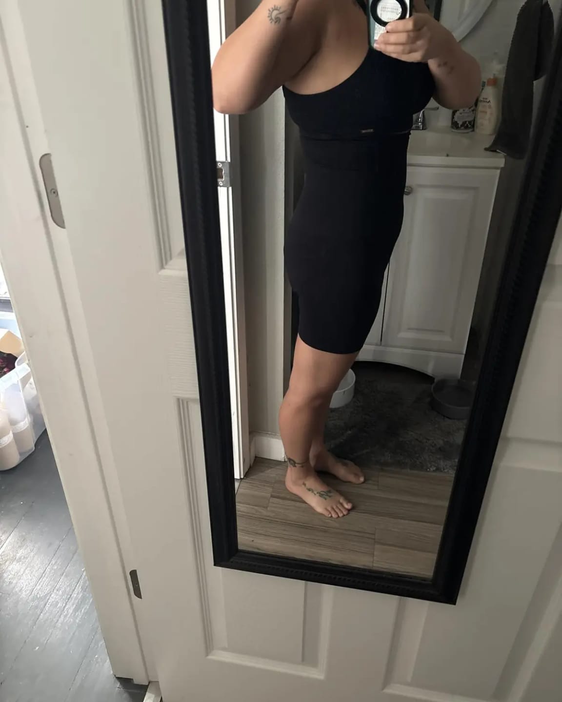 Customer photo review of High Waisted Body Shaper Shorts