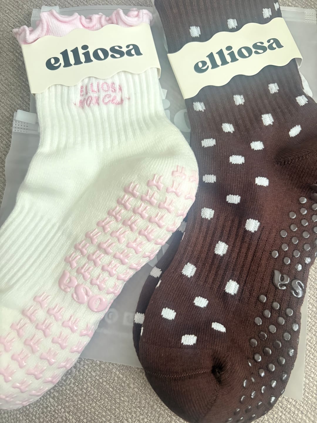 Customer photo review of Espresso Polka Dots