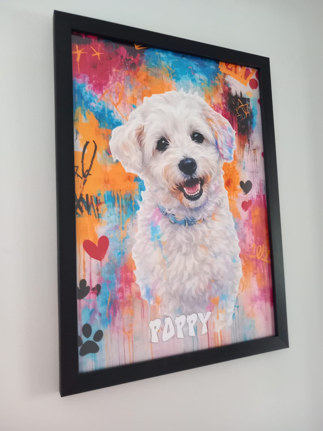 Customer photo review of Graffiti -  Personalised Poster
