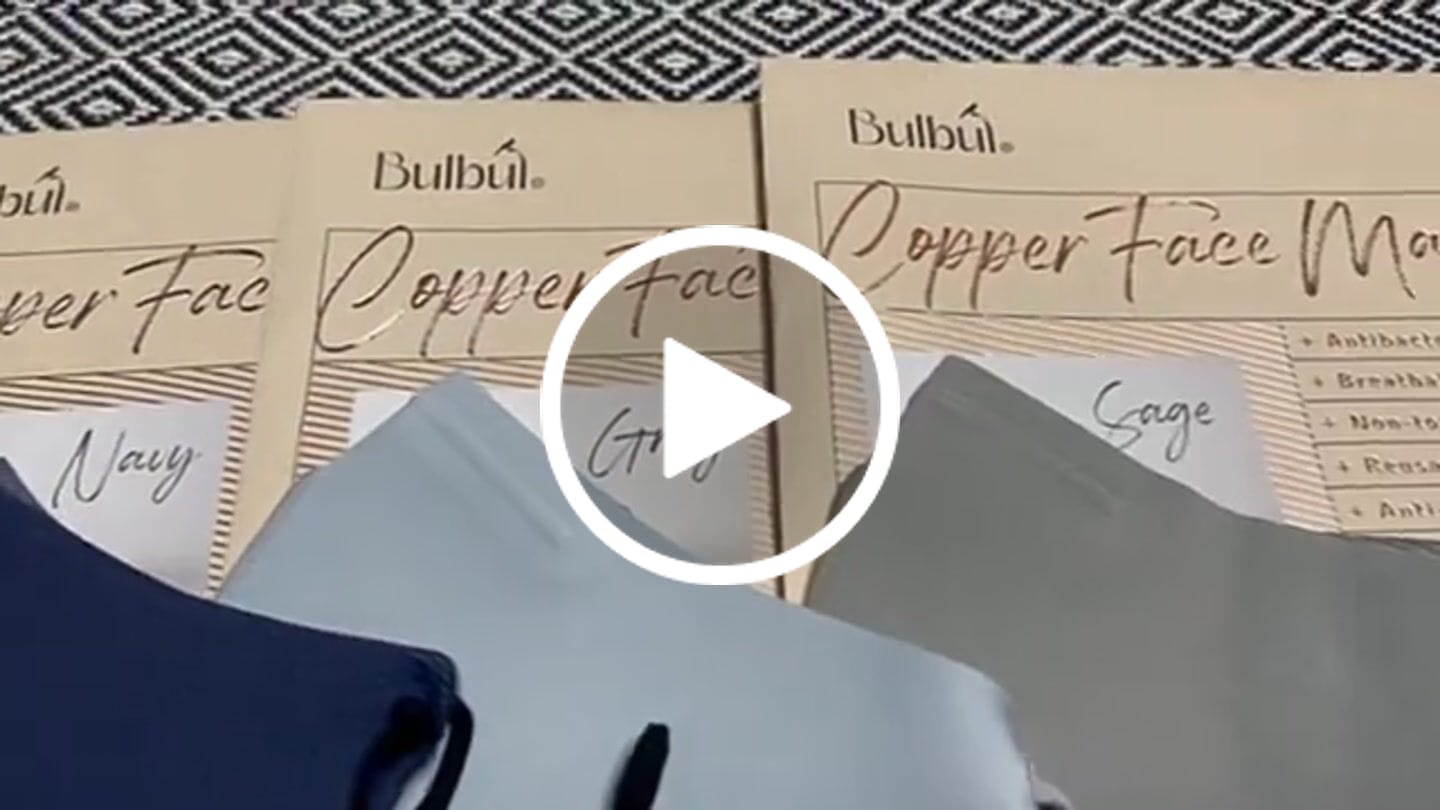 Customer video review of Reusable Copper Face Mask