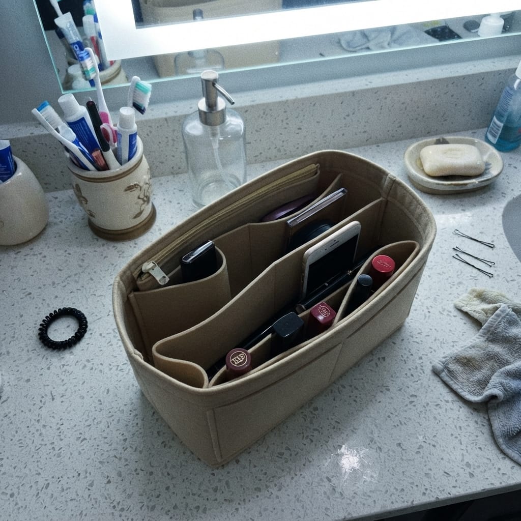 Customer photo review of Colette Vanity Organizer