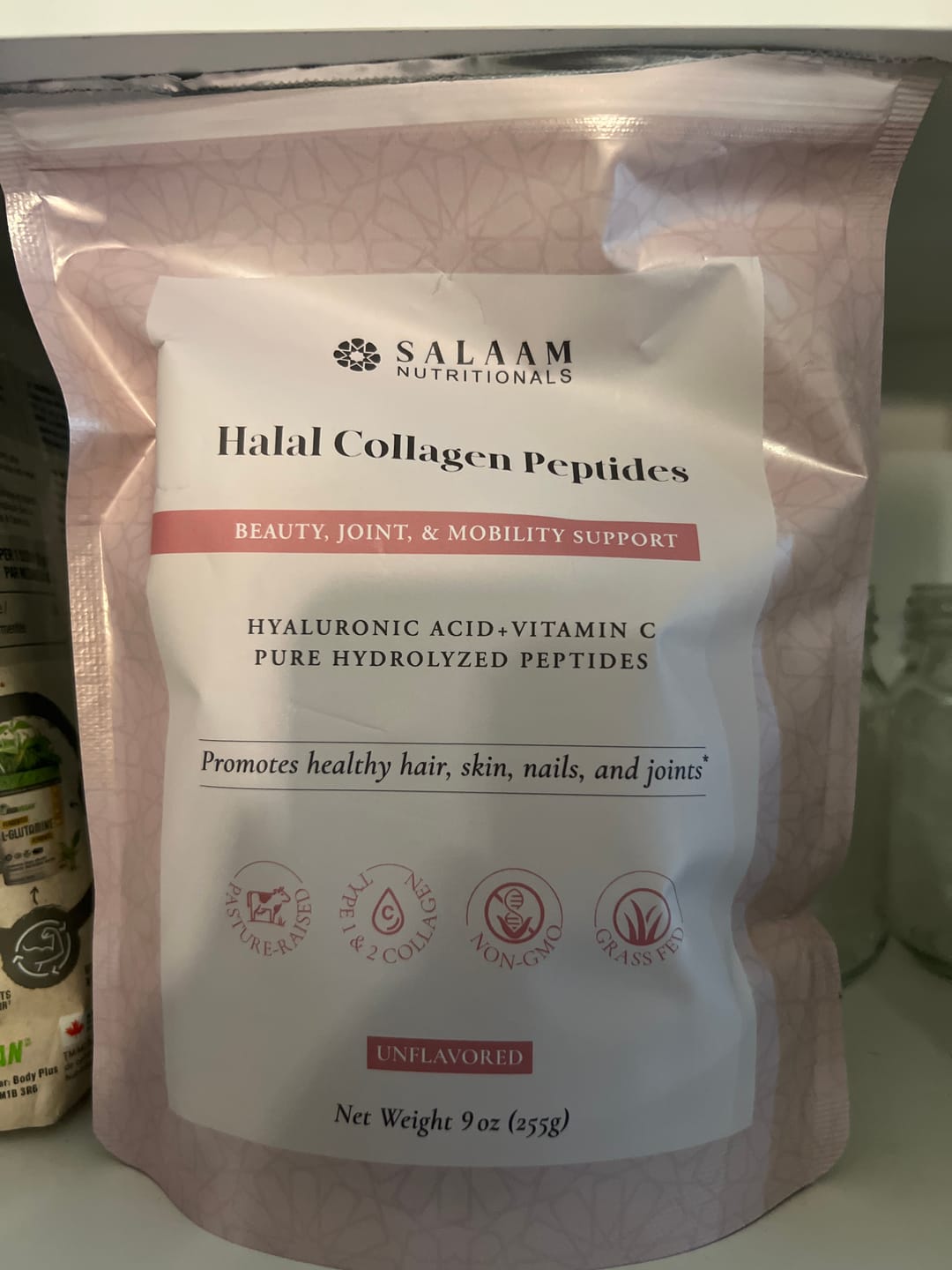 Customer photo review of Pure Halal Collagen Hydrolyzed Peptides Type 1 & 3 Powder - With Vitamin C & Hyaluronic Acid | Salaam Nutritionals