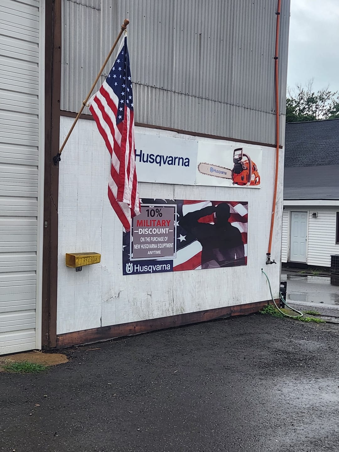 Customer photo review of 3' x 5' American Flag Set