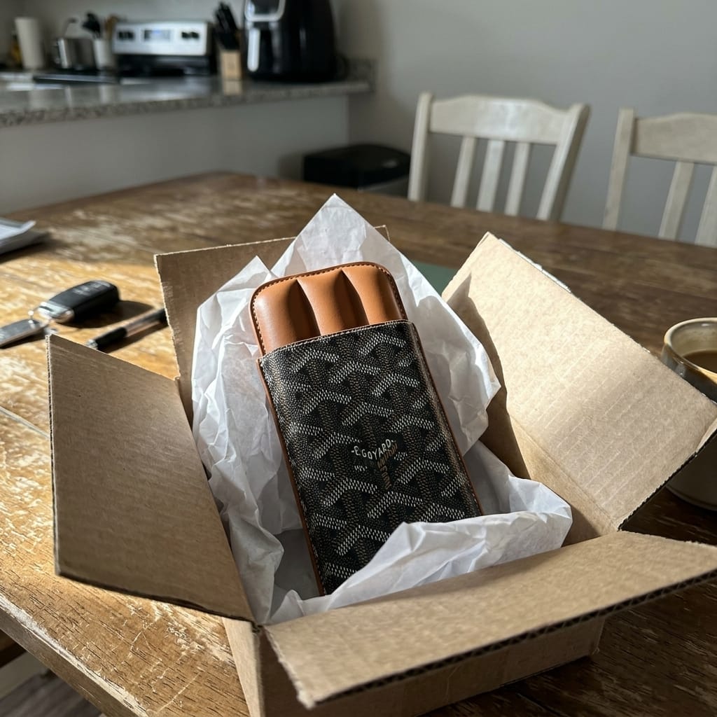 Customer photo review of Churchill Cigar Case