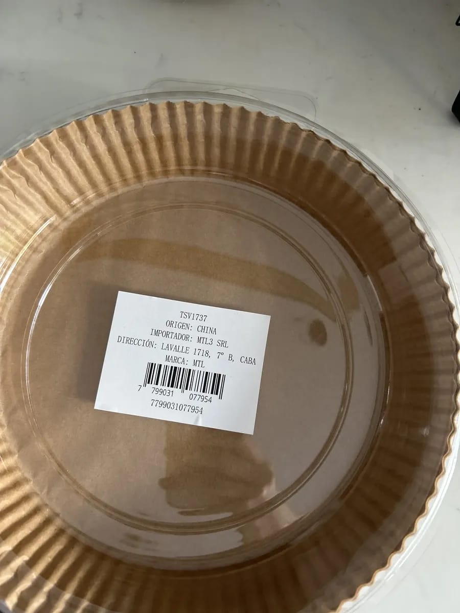 Customer photo review of 🍟 Papel para Airfryer – Paquete de 50 Unidades 🍗