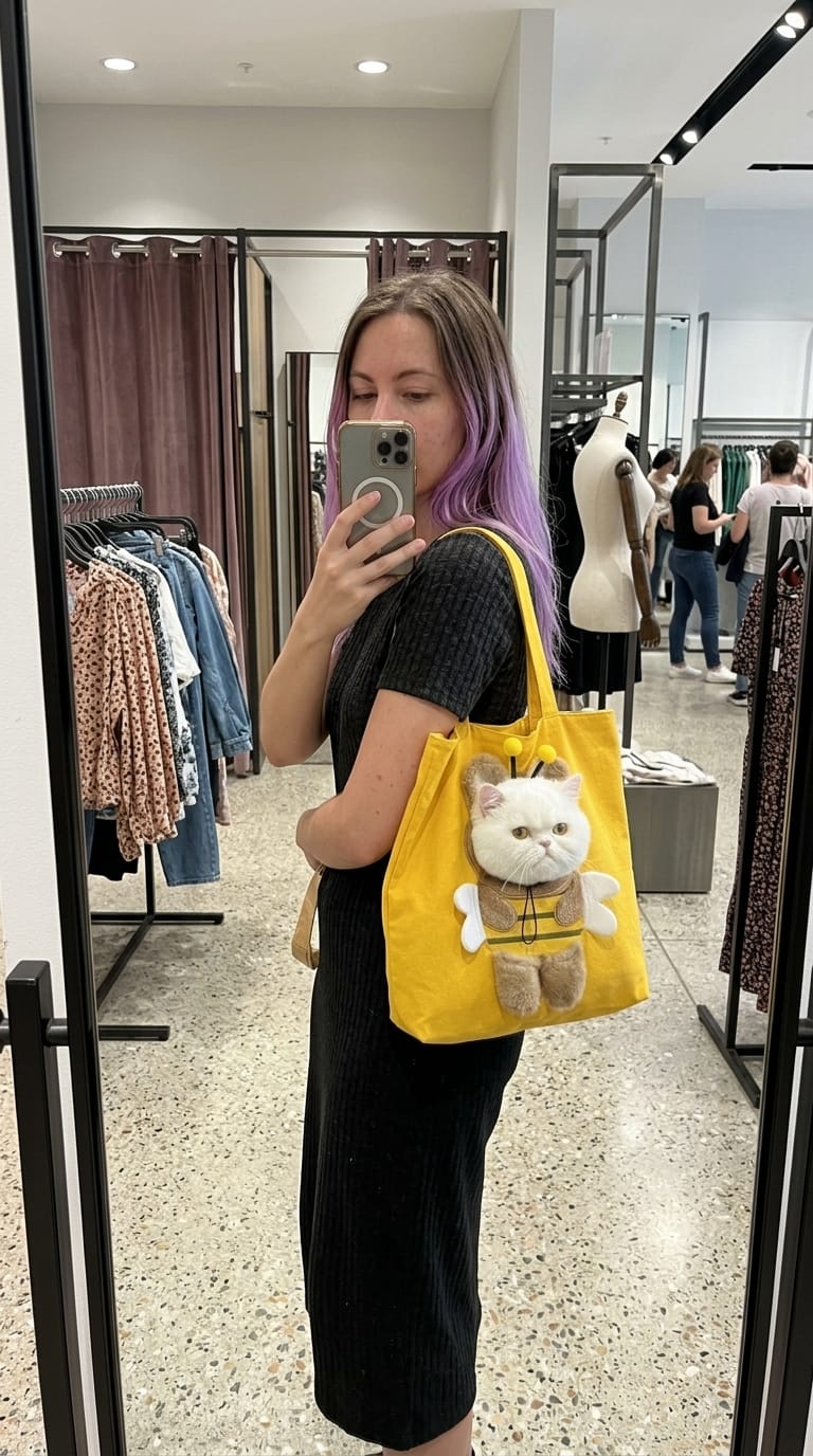 Customer photo review of BeeBag para Mascotas
