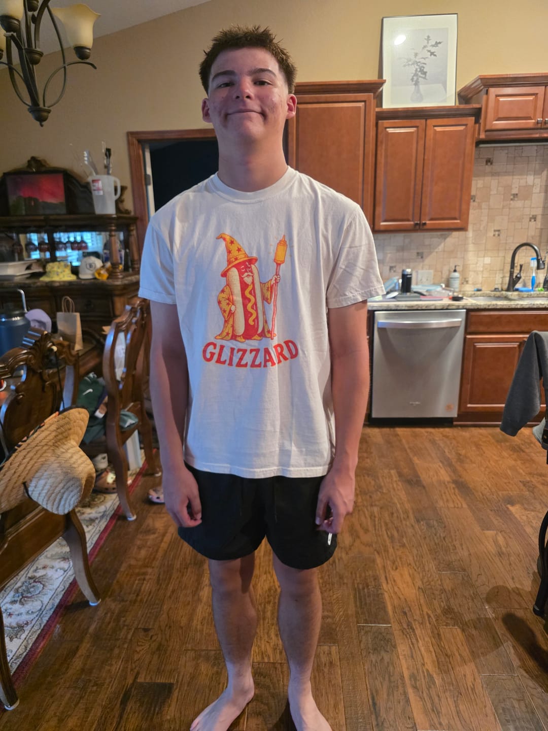 Customer photo review of Glizzard — Premium Tee