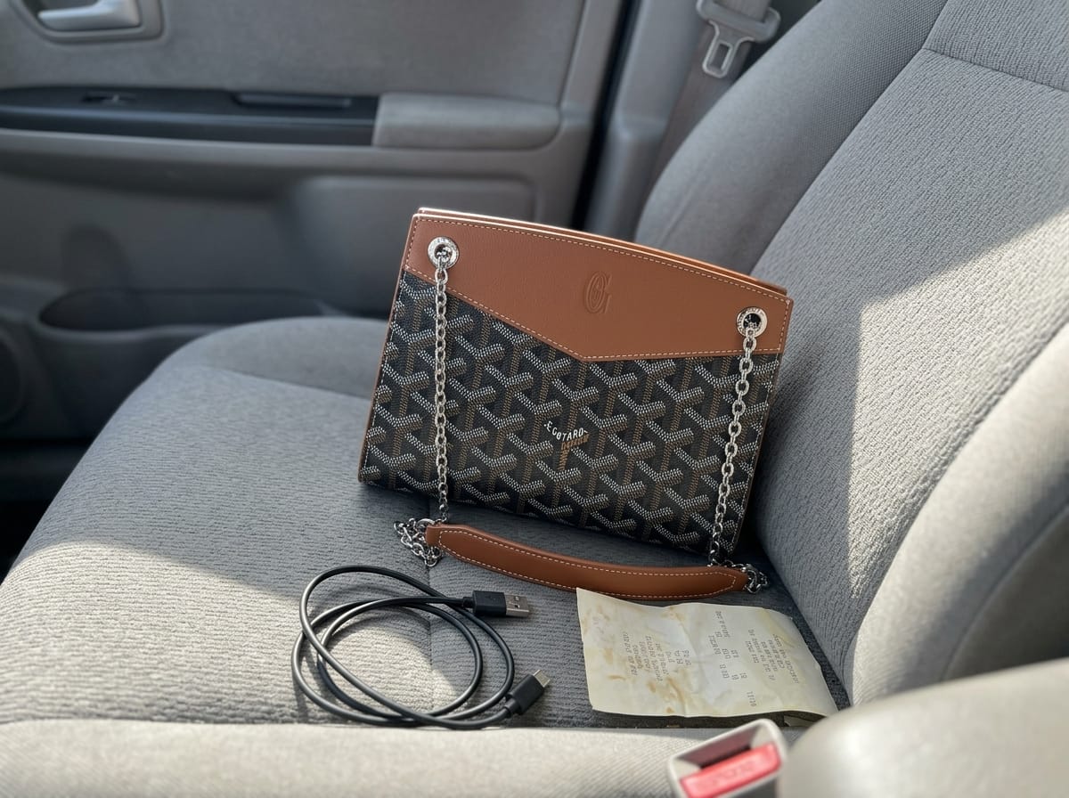 Customer photo review of Rouette Noir Mini Carryall