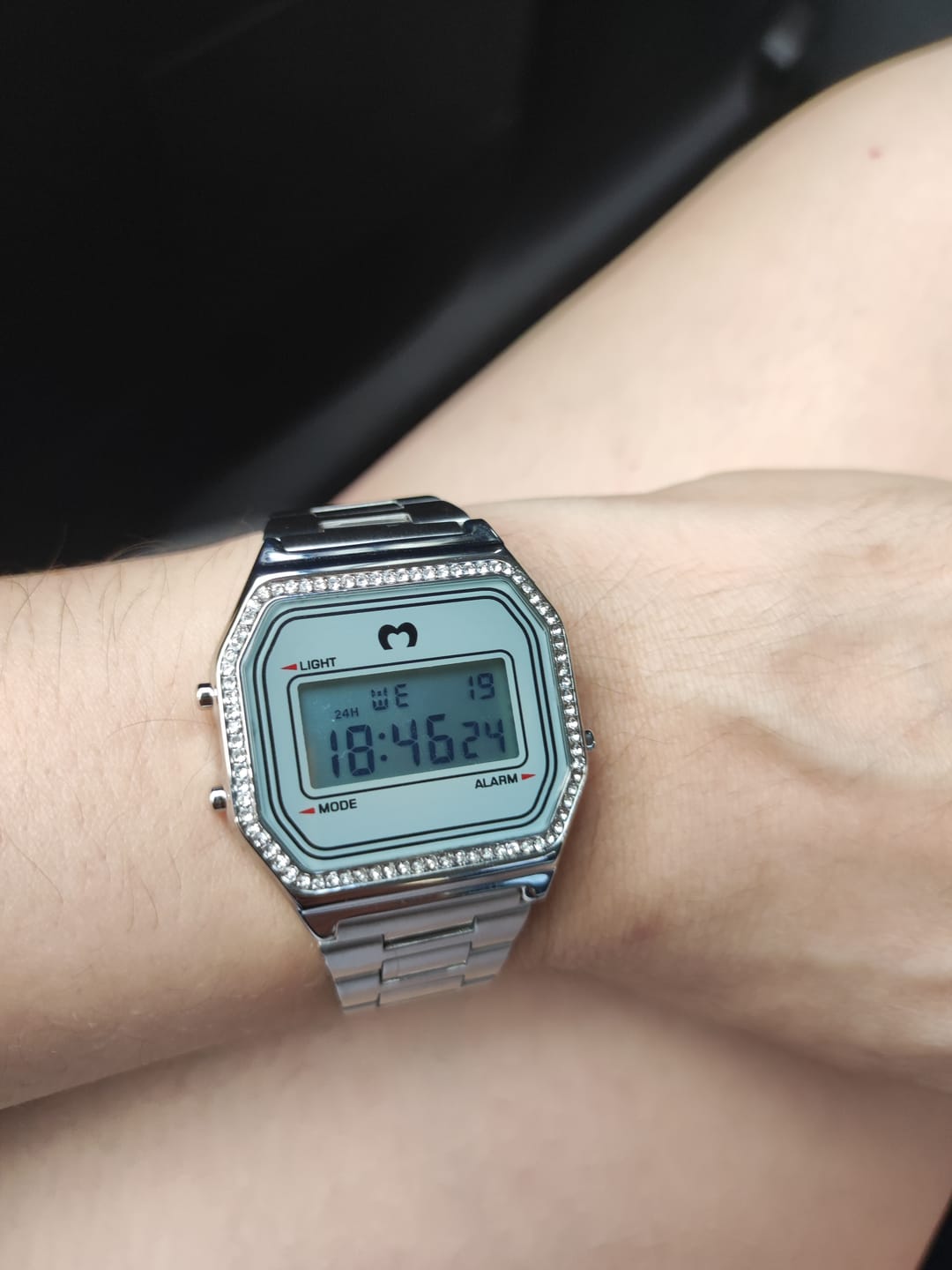 Customer photo review of Reloj Digital Vintage Brillo ~ Silver