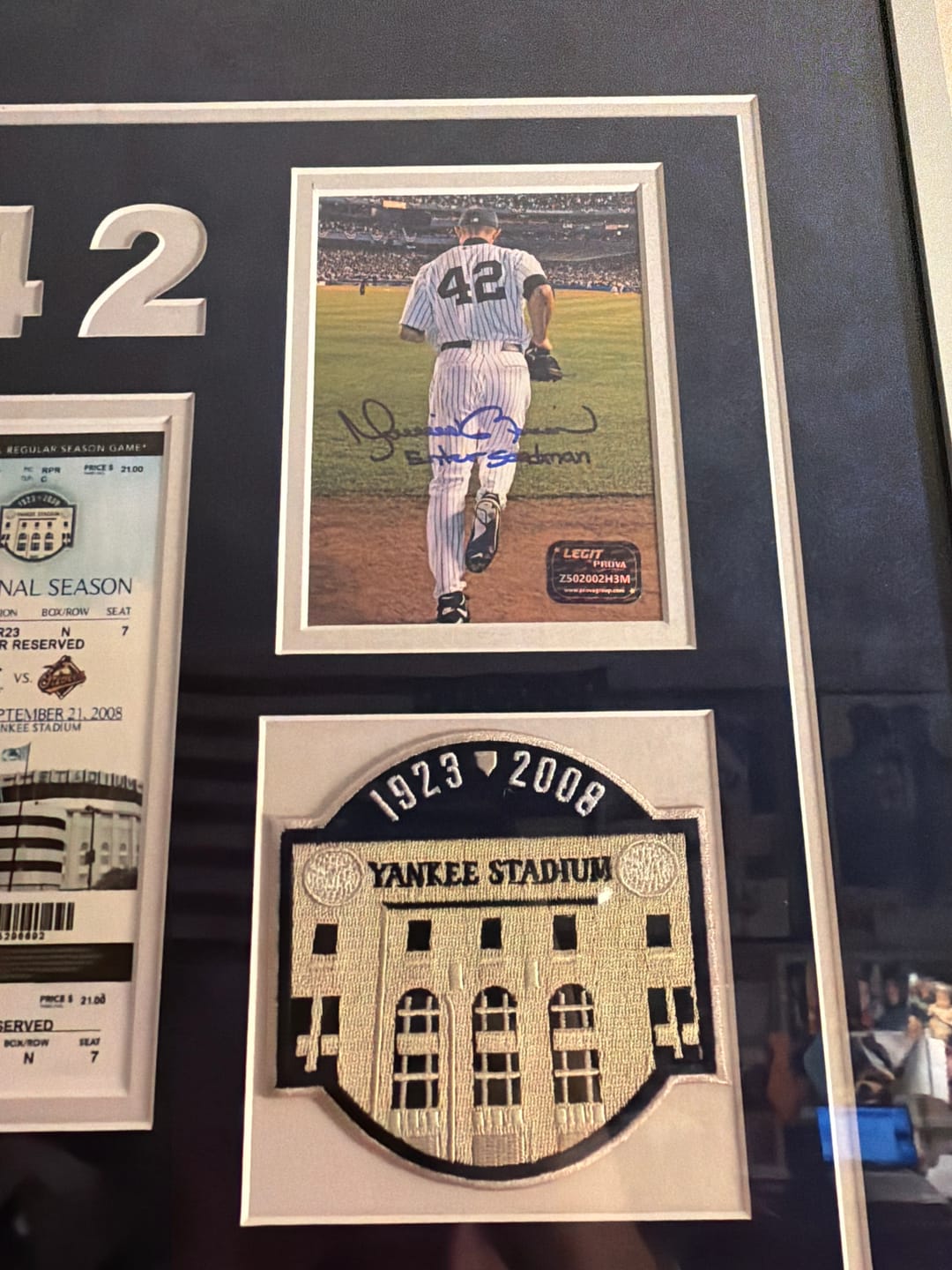 Customer photo review of Mariano Rivera Autograph Signing