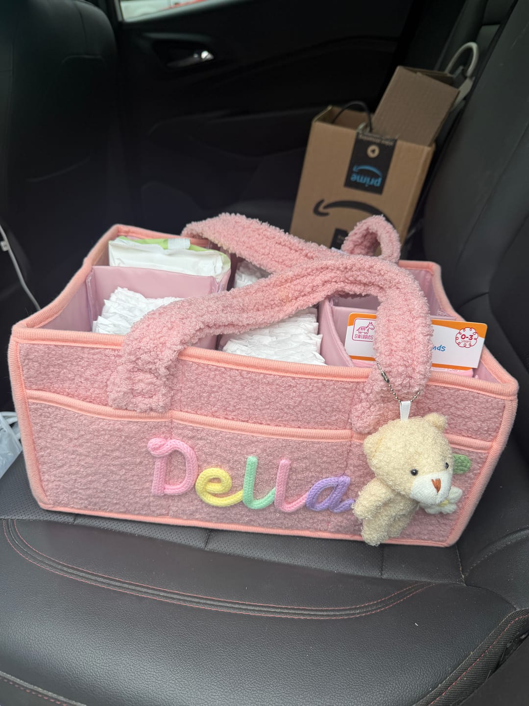 Customer photo review of K&C - Personalized Baby Storage Basket