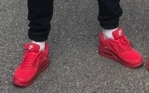 Customer photo review of Nike Air Max 90 RED UNIVERSITY