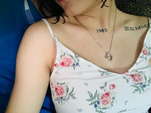 Customer photo review of To My Wife Forever Love Necklace – Romantic Gift from Husband with Heartfelt Message Card