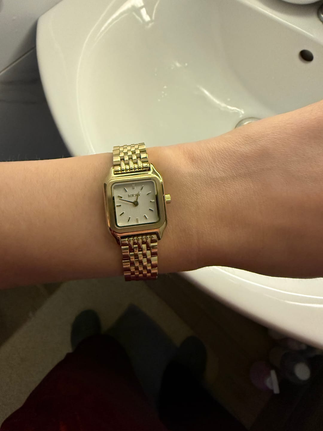 Customer photo review of Macy Petite Gold White