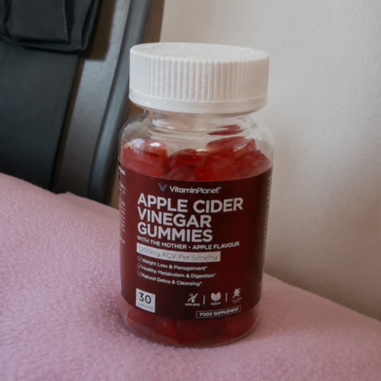 Customer photo review of Vitamin Planet Apple Cider Vinegar 1200mg with The Mother, 30 Gummies