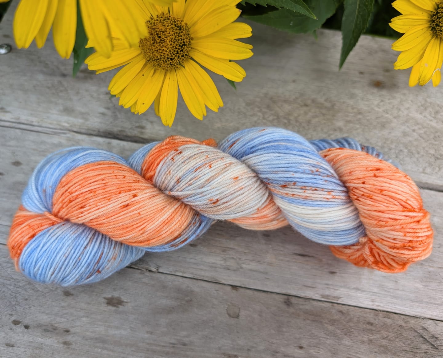 Customer photo review of Undyed Merino Sock Yarn - Fingering Weight Yarn