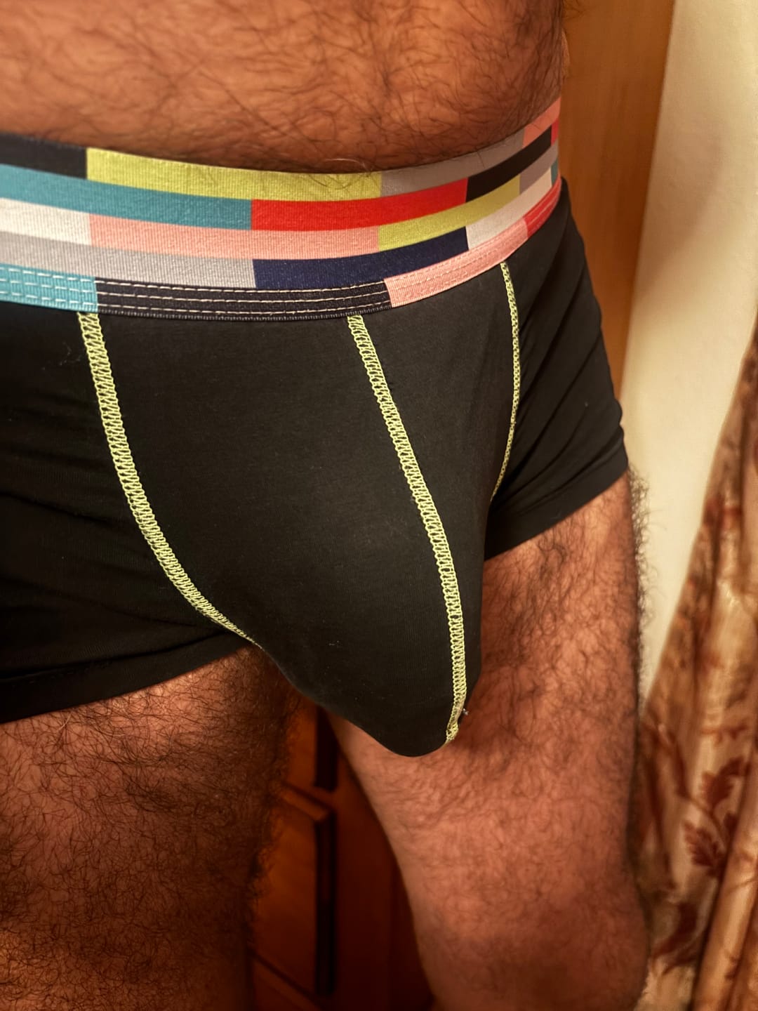 Customer photo review of FreeLonger Men's Comfy Separate Support Pouch Trunks