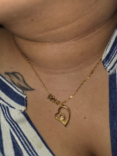 Customer photo review of To My Wife Forever Love Necklace – Romantic Gift from Husband with Heartfelt Message Card