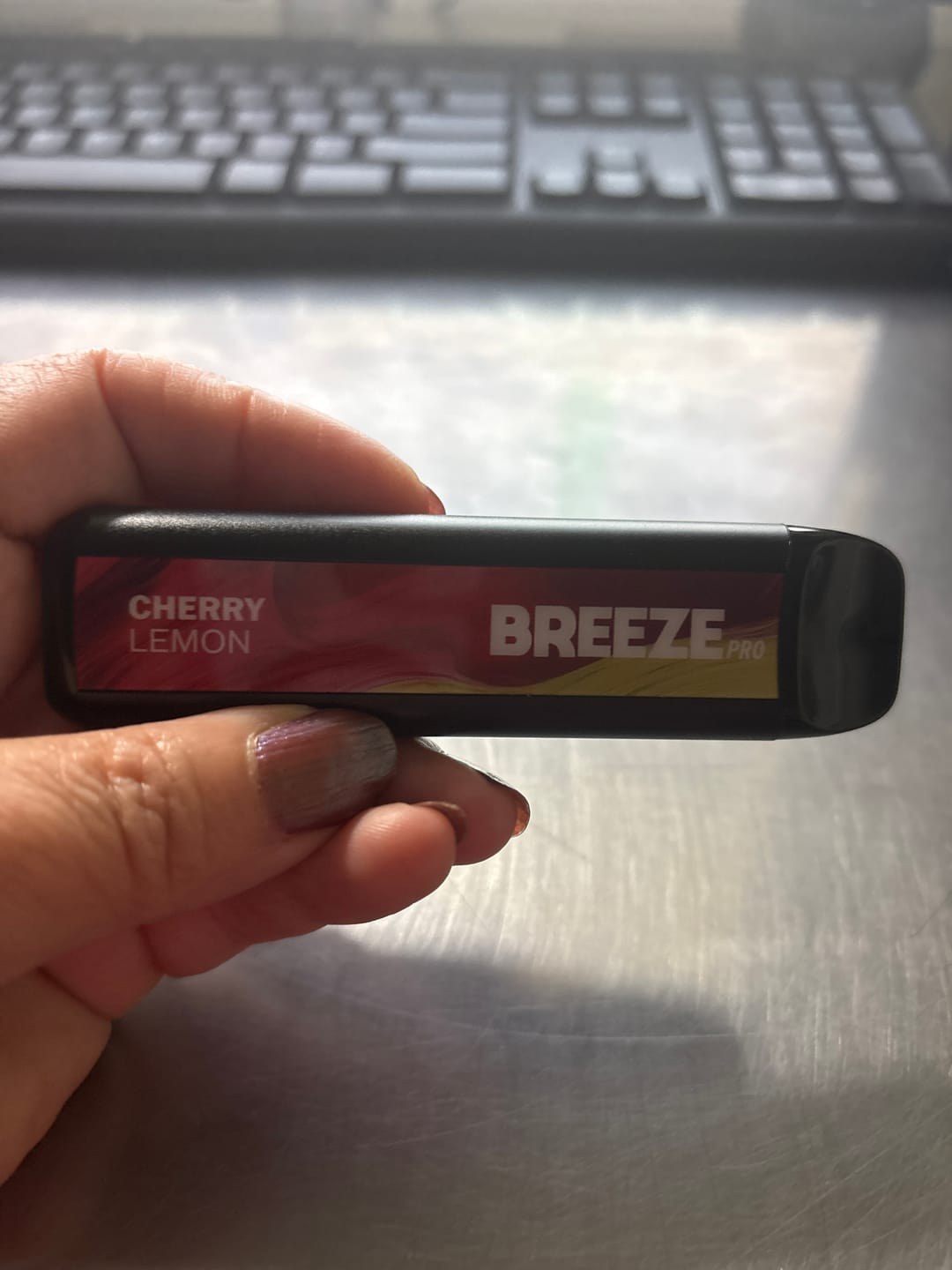 Customer photo review of Breeze Pro Disposable Vape