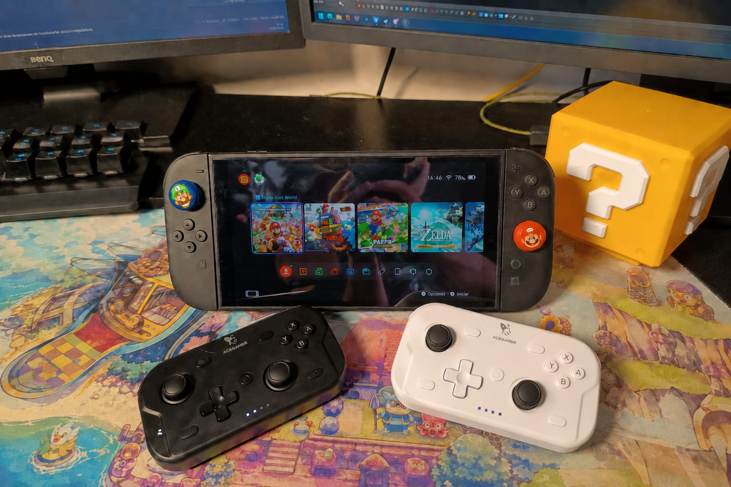 Customer photo review of AceGamer T50 2-Pack Wireless Pocket Controllers
