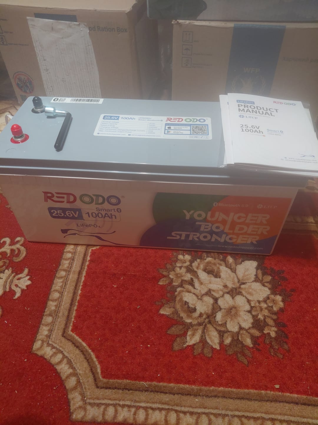 Customer photo review of 【Україна】Redodo 24V 100Аh LiFePO4 батарея з Bluetooth BMS 100A