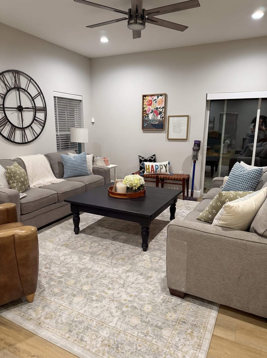 Customer photo review of Eden Washable Area Rug -  Light Green