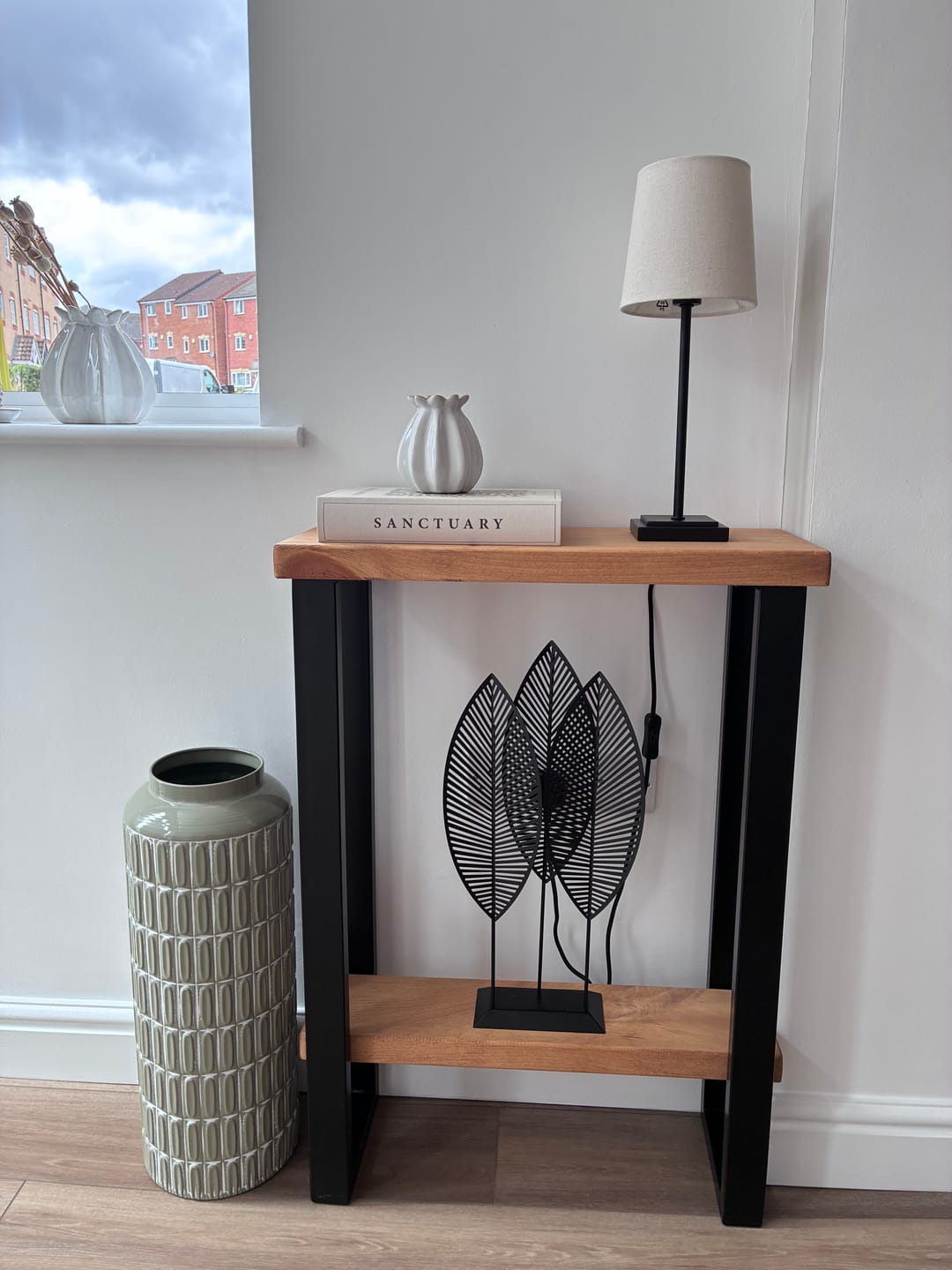 Customer photo review of Console Table with Shelf 25cm Depth | 84cm High