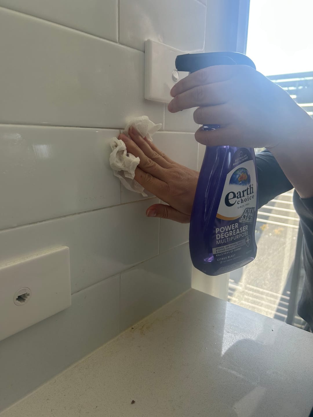 Customer photo review of Earth Choice Power Degreaser Multipurpose 600mL
