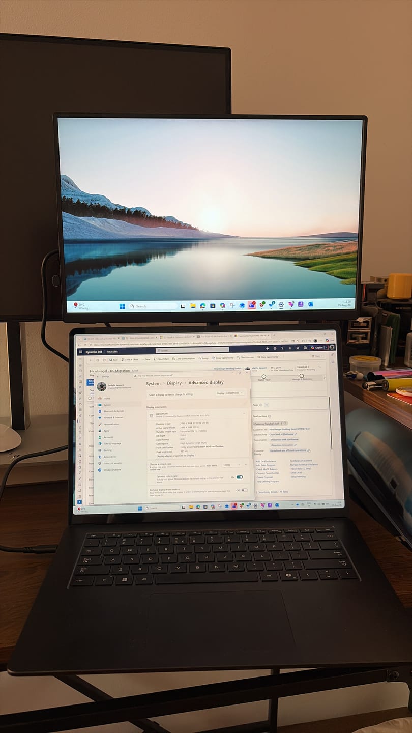 Customer photo review of 16” Portable Monitor + Stand