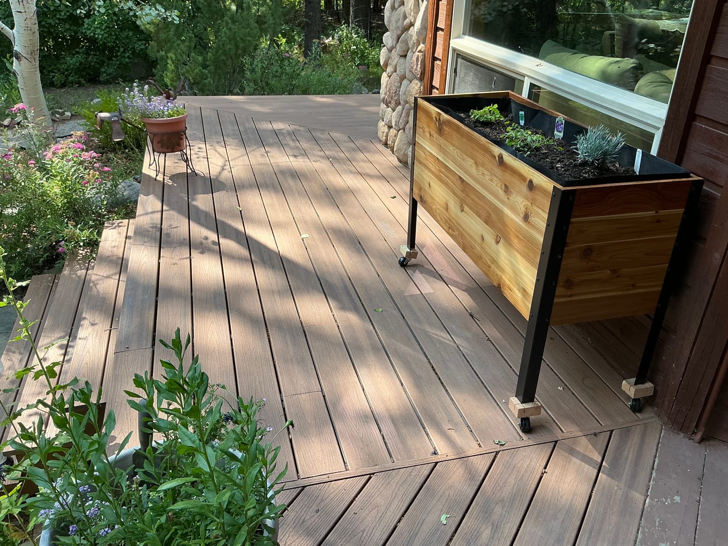 Customer photo review of 18″ x 48″ Deep Root Raised Garden Bed - 30″ TALL - Select Grade