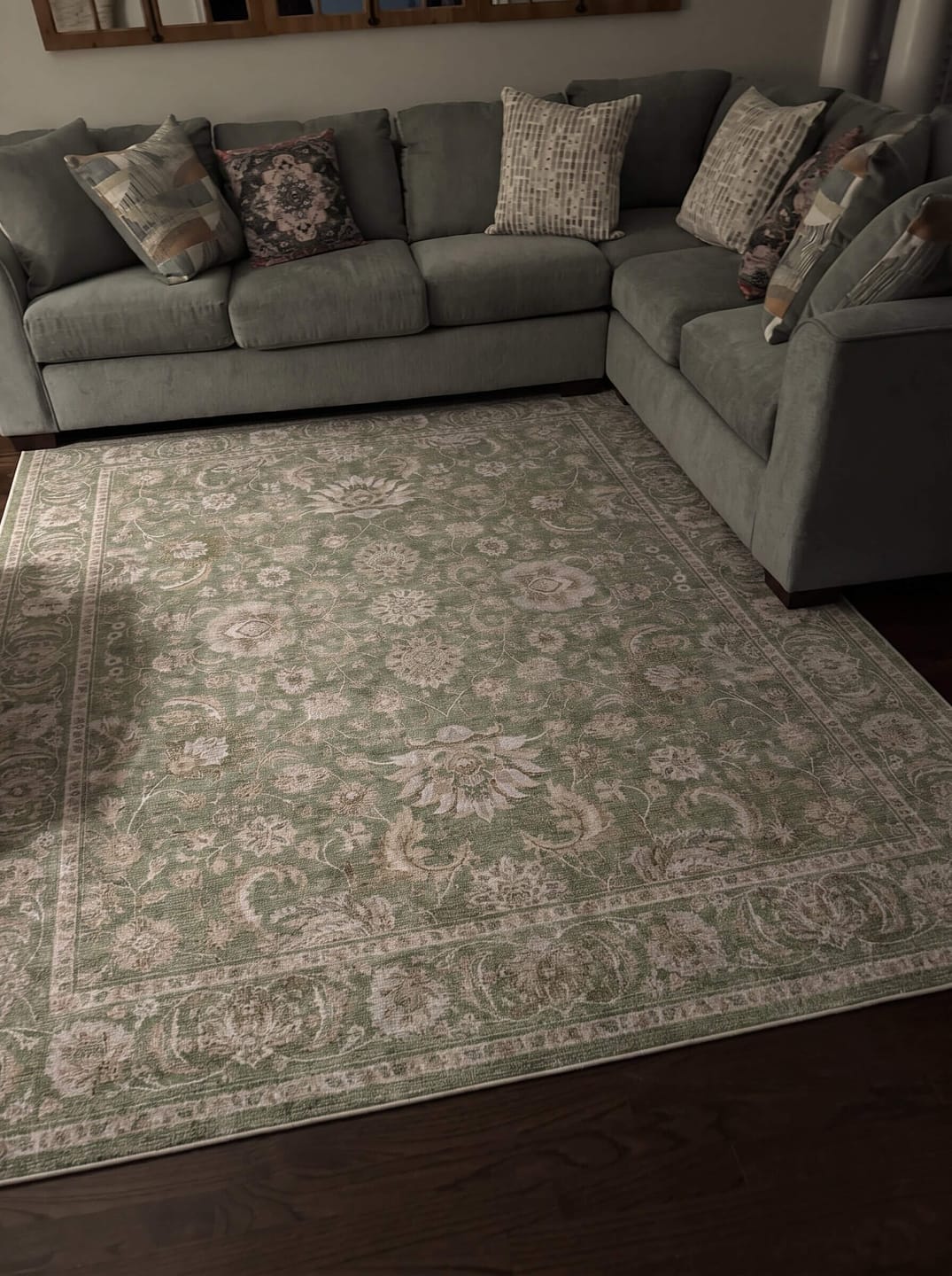 Customer photo review of Iria Washable Area Rug - Green