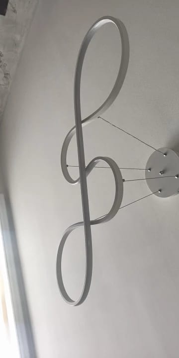 Customer photo review of Modern Kitchen Island Pendant Light LED Linear Bar Dining Remote Dimmable Adjustable Hanging Lamp
