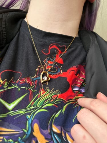 Customer photo review of To My Wife Forever Love Necklace – Romantic Gift from Husband with Heartfelt Message Card