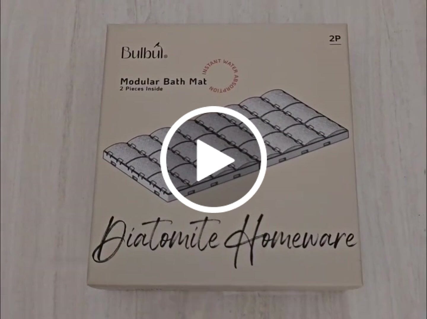 Customer video review of Diatomite Modular Bath Mat