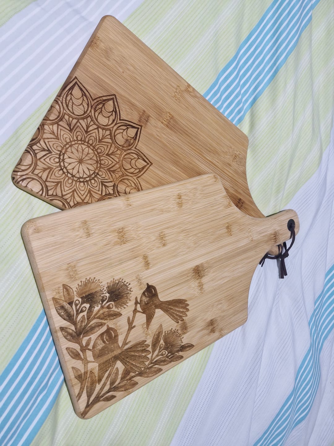 Customer photo review of Fantails Bamboo Cheese / Chopping Board